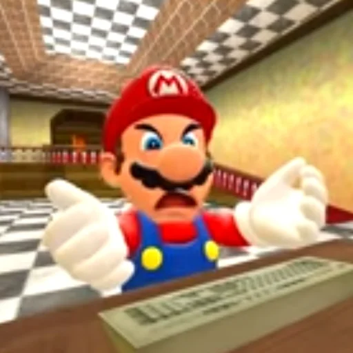 Стикер МАРИО ОТ SMG4 - 2