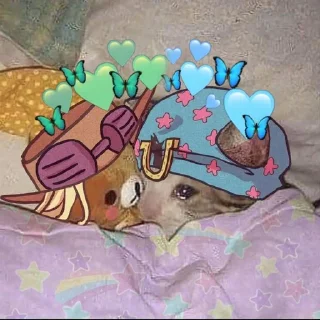 Стикер Сердечки Джонни @StickersPackRobot - 5