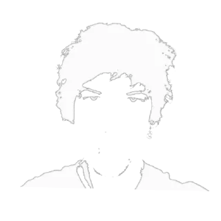 sketch human face black