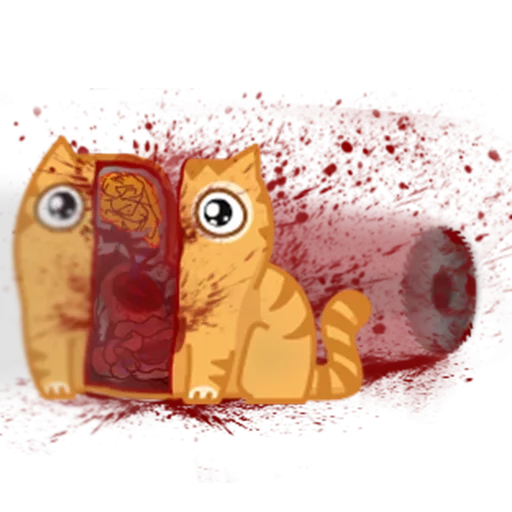 cat cartoon painting