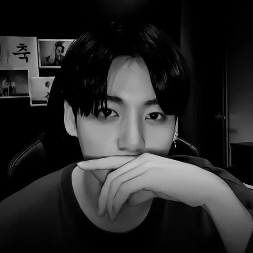 person black and white human face