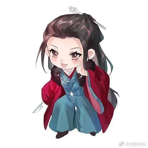 anime illustration human face