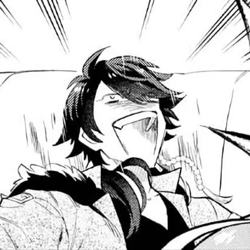 эскиз аниме иллюстрация