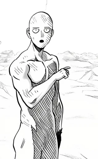 Sticker SaitamGarou - 1