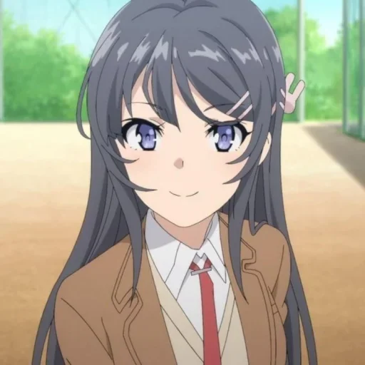 Стикер Mai Sakurajima by @anime_stickerr - 9