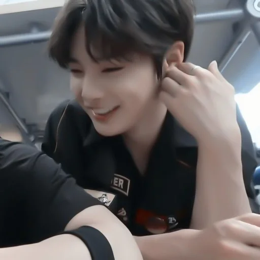 person human face black hair