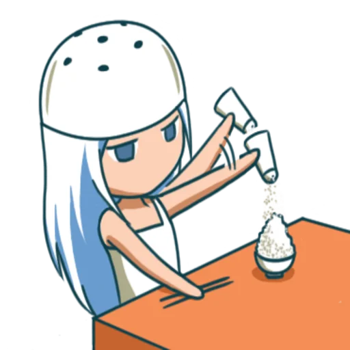 Стикер @tikelmu Salt Girl Shio - 11