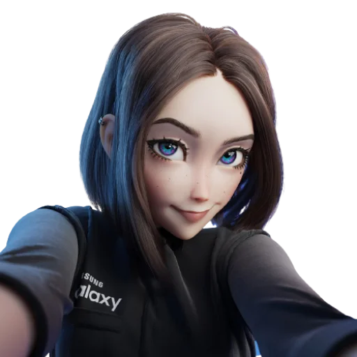 Samsung Girl (@stickerssave) - человеческое лицо