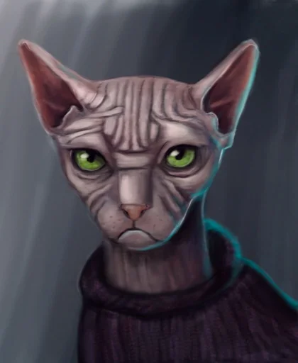 мультфильм кошачьи усы