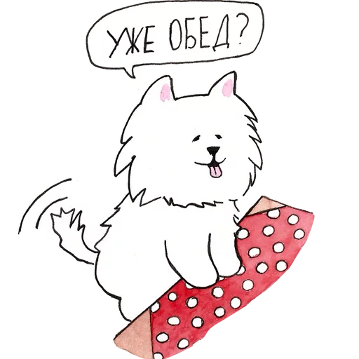 Стикер Samoyed_Moscow - 1