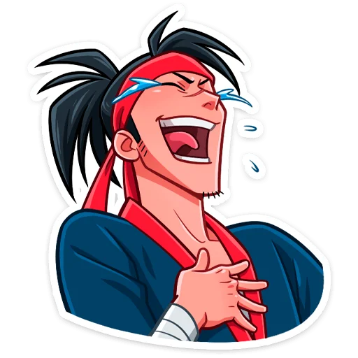 Стикер Самурай Хиро @nyasticks - 3