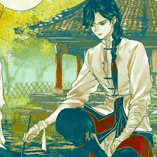 аниме живопись одежда