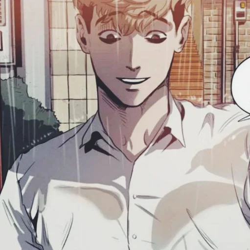 anime cartoon human face