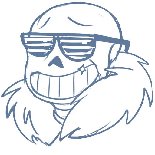 Стикер SansUndertale - 1