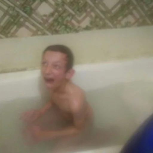 человеческое лицо Человек ванная