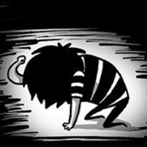 sketch black and white black