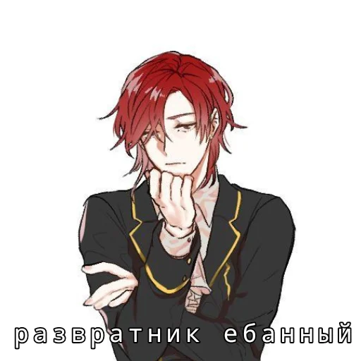 anime human face clothing