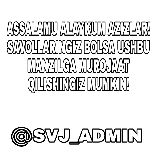 Sticker SavolvaJavobkanali - 1