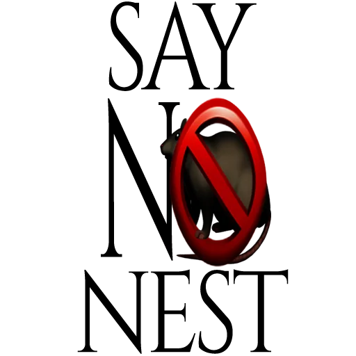 Sticker SayNoNest - 1