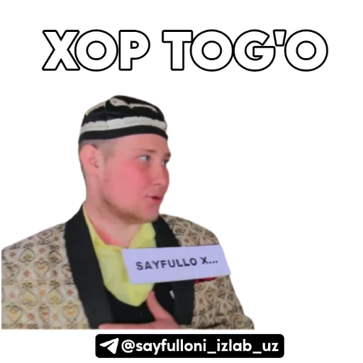 Sticker Sayfulloniizlab - 1