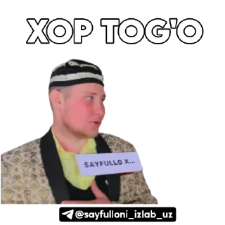 Sticker @sayfulloni_izlab_uz | kanali uchun. - 5
