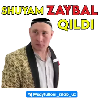 Sticker @sayfulloni_izlab_uz | kanali uchun. - 2