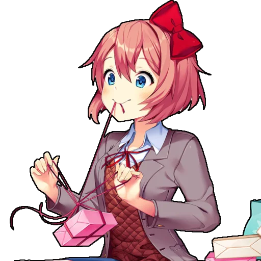 Sticker Саёри(Сайори) 🎀 - 10