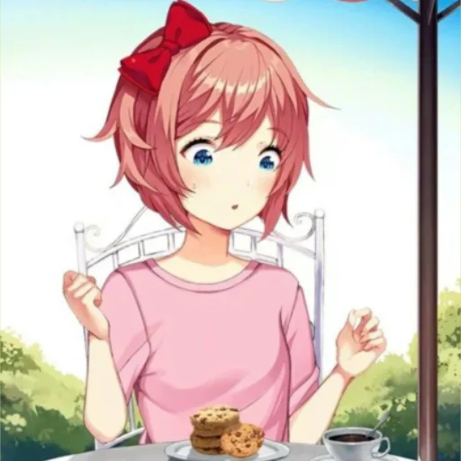 Sticker Саёри(Сайори) 🎀 - 0