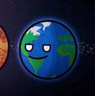 Стикер Земля 🌎 @Shrifty_textbot - 8