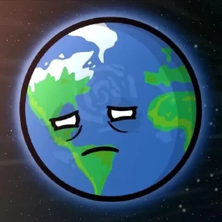 Стикер Земля 🌎 @Shrifty_textbot - 4