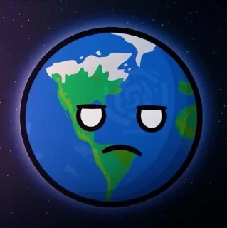 Стикер Земля 🌎 @Shrifty_textbot - 9