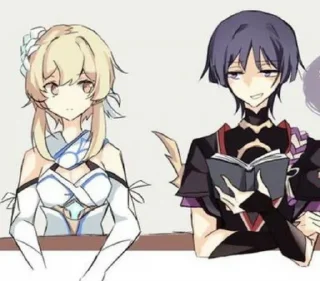 Sticker Scaramouche x Lumine @itsgensharts - 7