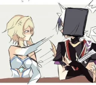 Sticker Scaramouche x Lumine @itsgensharts - 9