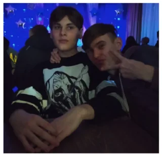 Sticker Школьники - 2