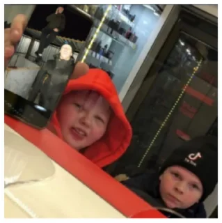 Sticker Школьники - 11