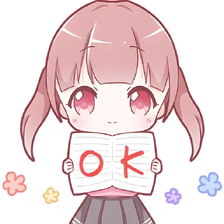 Sticker Тяночки-школьницы @Nyasticks - 6