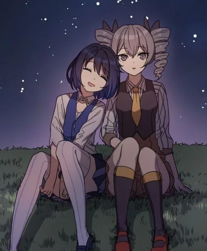 аниме мультфильм cg иллюстрация