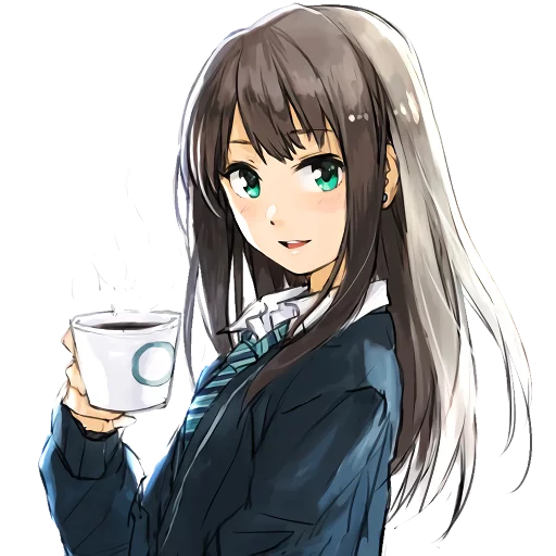 anime cartoon human face