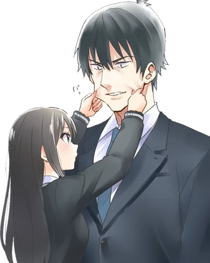 anime cartoon human face