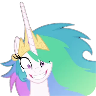 Стикер Селестия тут) от @Cerkanangega - 1