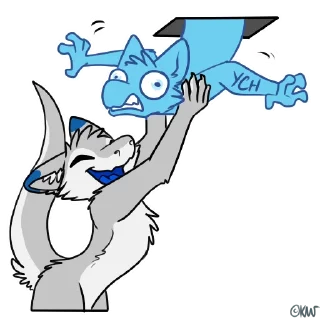 Стикер @SenkyDragon - YCH - 7