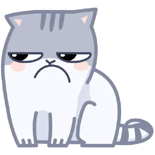 Sticker серый персик - 5