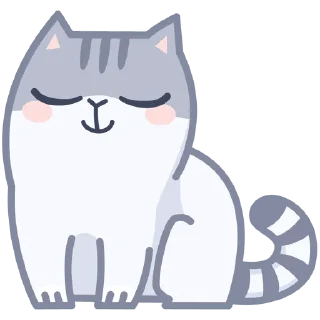 Sticker серый персик - 6