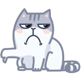 Sticker серый персик - 3