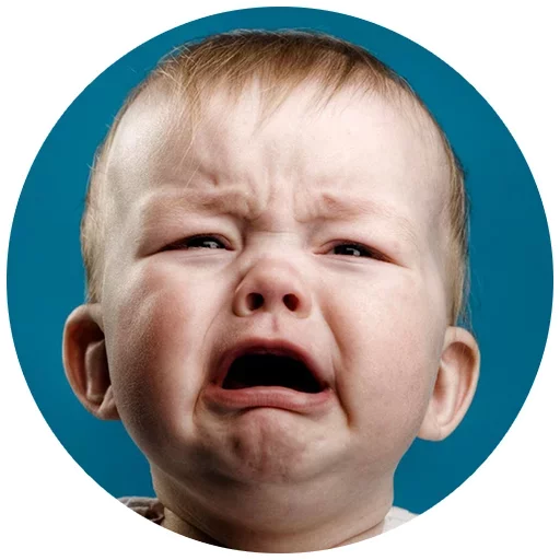 human face baby cheek