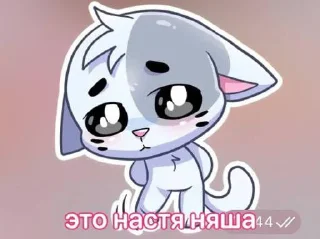 Sticker настя няша топ @Tgthemesrobot - 4