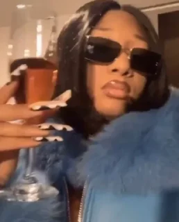 Стикер MEGAN THE STALLION 🍷BY MELLY 💫 - 6