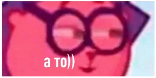 glasses text brass knucks