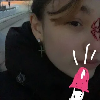 Sticker Шалава из села • @DayStikBot - 0