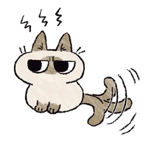 Стикер シャム猫あずき - 10